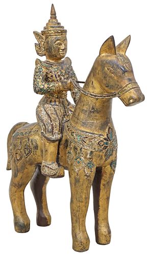 LARGE SOUTHEAST ASIAN GILTWOOD