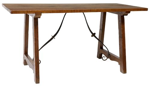 LARGE SPANISH BAROQUE STYLE OAK