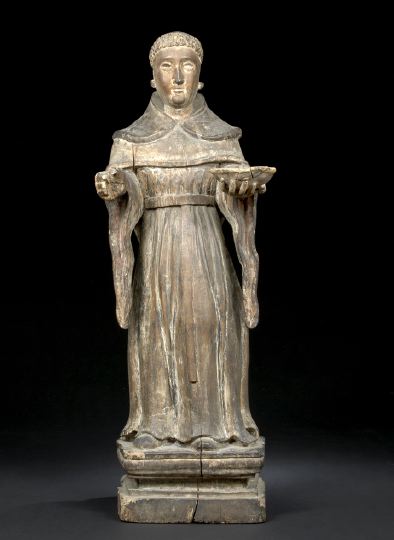 Large Spanish Colonial Carved and