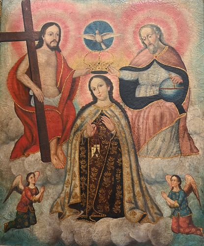 LARGE SPANISH COLONIAL PORTRAIT