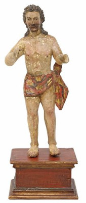 LARGE SPANISH COLONIAL SANTO F