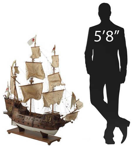 LARGE SPANISH GALLEON SAILING