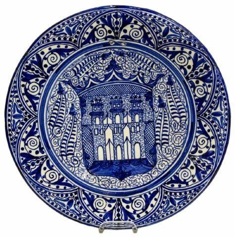 LARGE SPANISH MAJOLICA