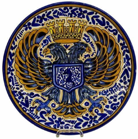 LARGE SPANISH MAJOLICA