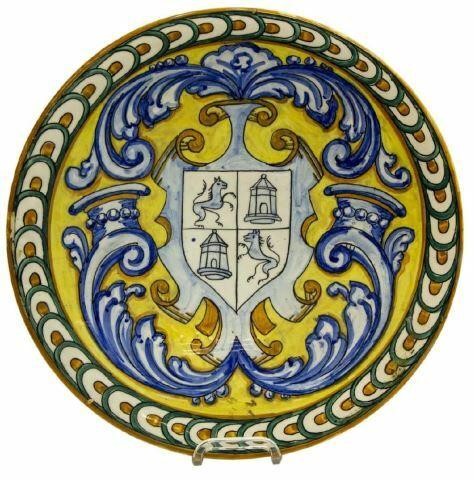 LARGE SPANISH MAJOLICA
