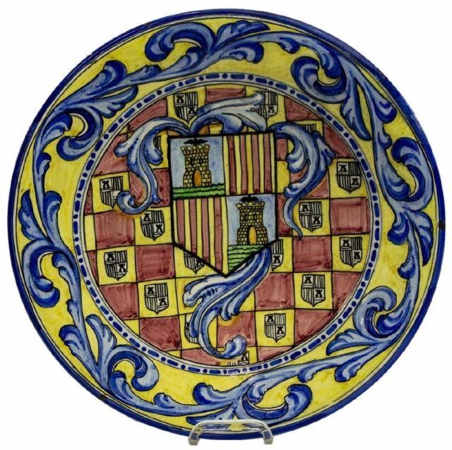 LARGE SPANISH MAJOLICA
