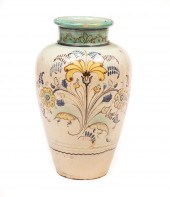 LARGE SPANISH MAJOLICA VASELar