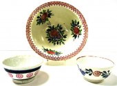 Large spatterware bowl  5'' h.