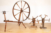 LARGE SPINNING WHEEL, ETC.<br>