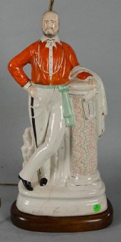 LARGE STAFFORDSHIRE FIGURAL LA