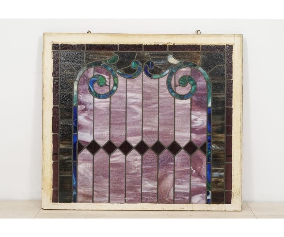 Large stained glass leaded