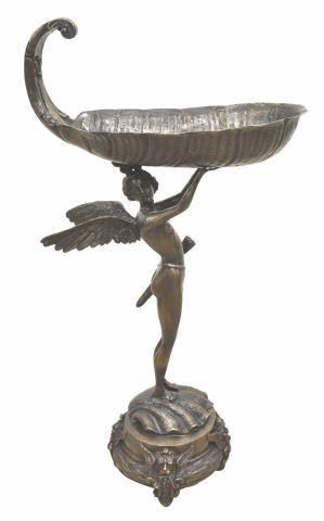 LARGE STANDING BRONZE WINGED