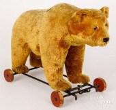 LARGE STEIFF MOHAIR BEAR RIDE-