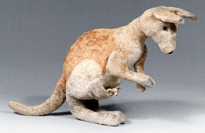Large Steiff mohair kangaroo and