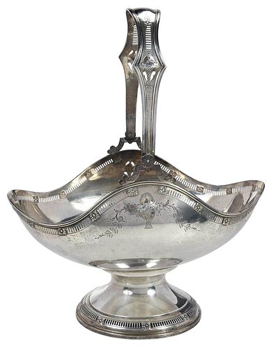 LARGE STERLING BASKETAmerican, 20th