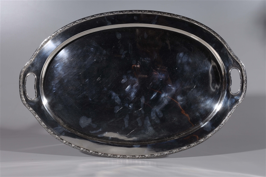 Large sterling silver Chinese