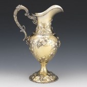 LARGE STERLING SILVER EWER, CA