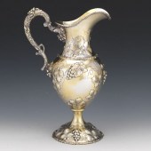 LARGE STERLING SILVER EWER, CA