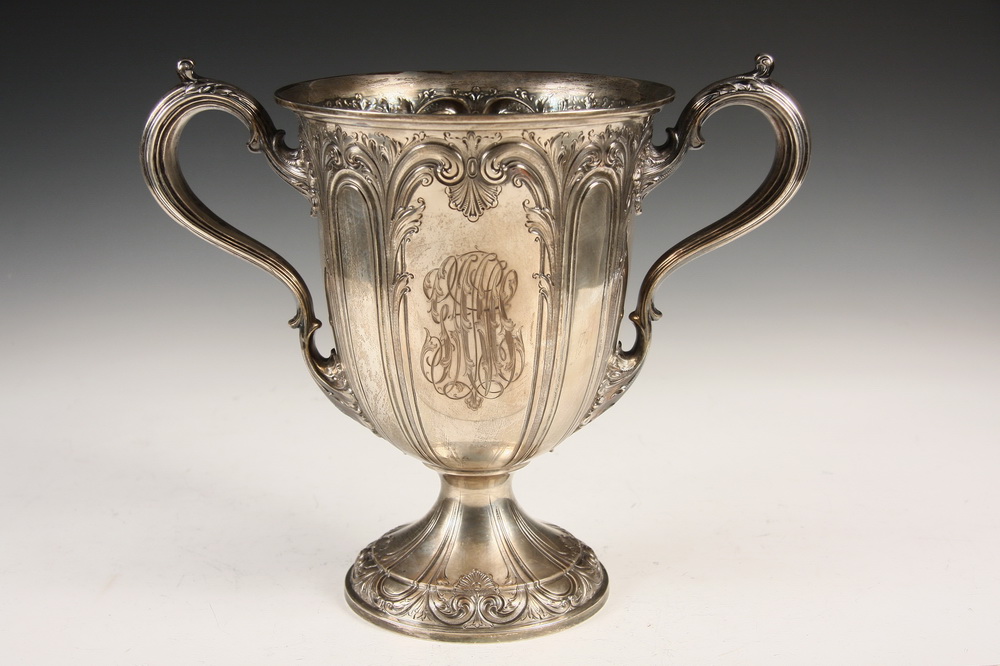 LARGE STERLING SILVER LOVING CUP