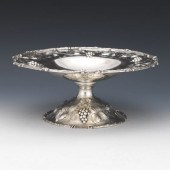 LARGE STERLING SILVER TAZZA, C