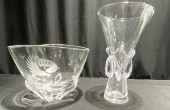 LARGE STEUBEN CRYSTAL BOWL AND
