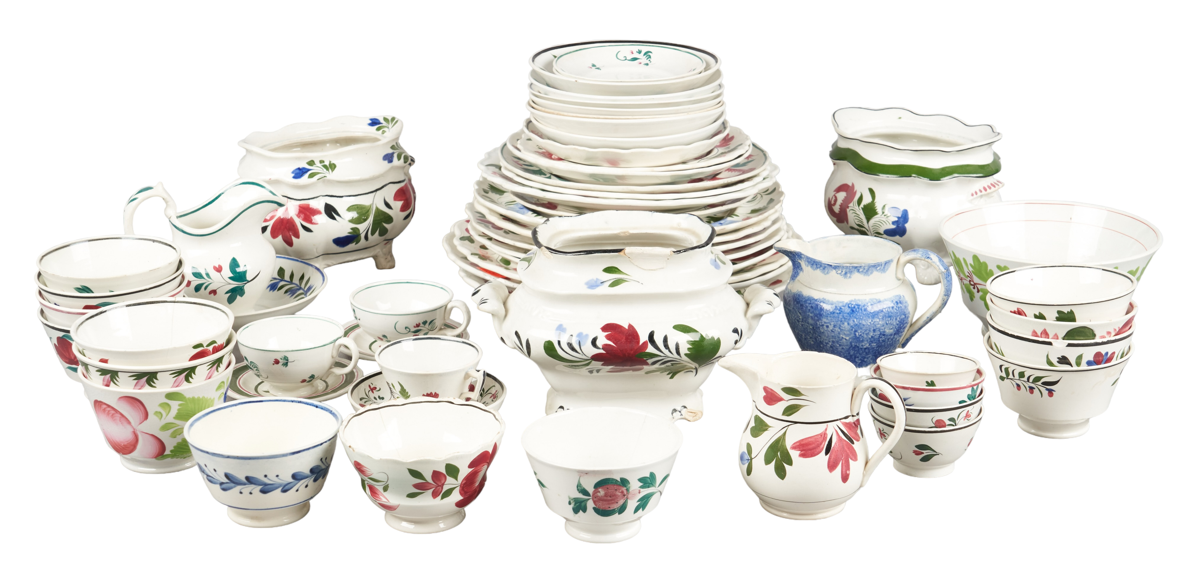 Large stick spatter dinnerware