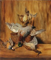 LARGE STILL LIFE PAINTING OF D