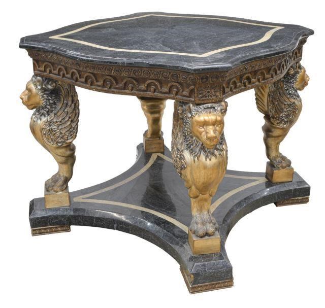 LARGE STONE-TILED TOP CENTER