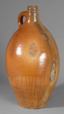 Large stoneware jug, incised