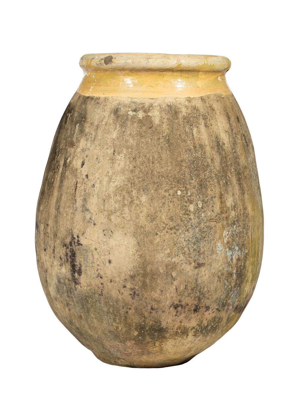 LARGE STONEWARE OLIVE JARLarge