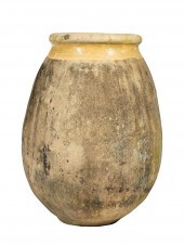 LARGE STONEWARE OLIVE JARLarge