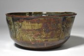 LARGE STUDIO POTTERY BOWL BY J