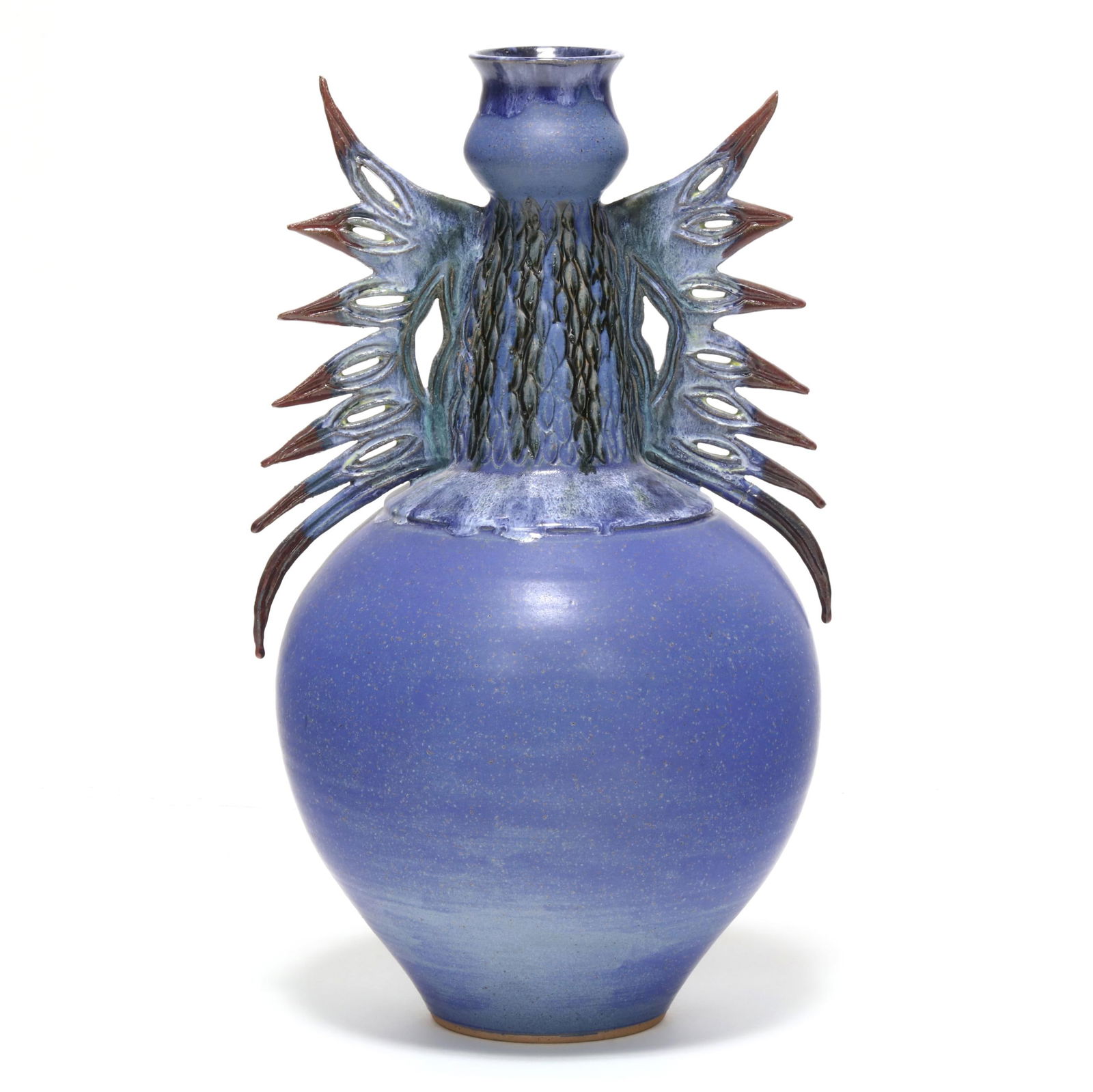LARGE STUDIO POTTERY VASE WITH