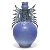 LARGE STUDIO POTTERY VASE WITH