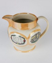 LARGE SUNDERLAND LUSTRE JUG, 1