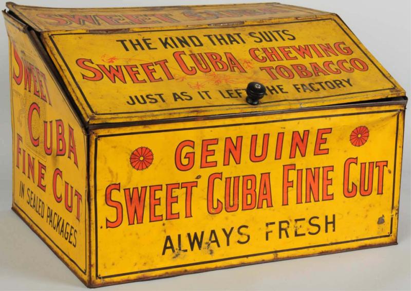 Large Sweet Cuba Tobacco Bin. 