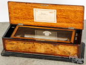 LARGE SWISS CYLINDER MUSIC BOX