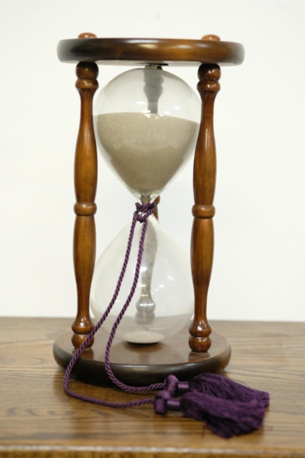 LARGE TABLE HOURGLASS 12.25"