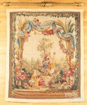 LARGE TAPESTRY PANEL OF COURTI