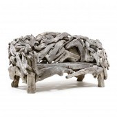 LARGE TEAK ROOTWOOD GARDEN BEN