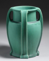 LARGE TECO POTTERY MATTTE GREE