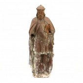 LARGE TERRA COTTA STATUE OF A