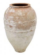 LARGE TERRACOTTA OLIVE JAR, 28