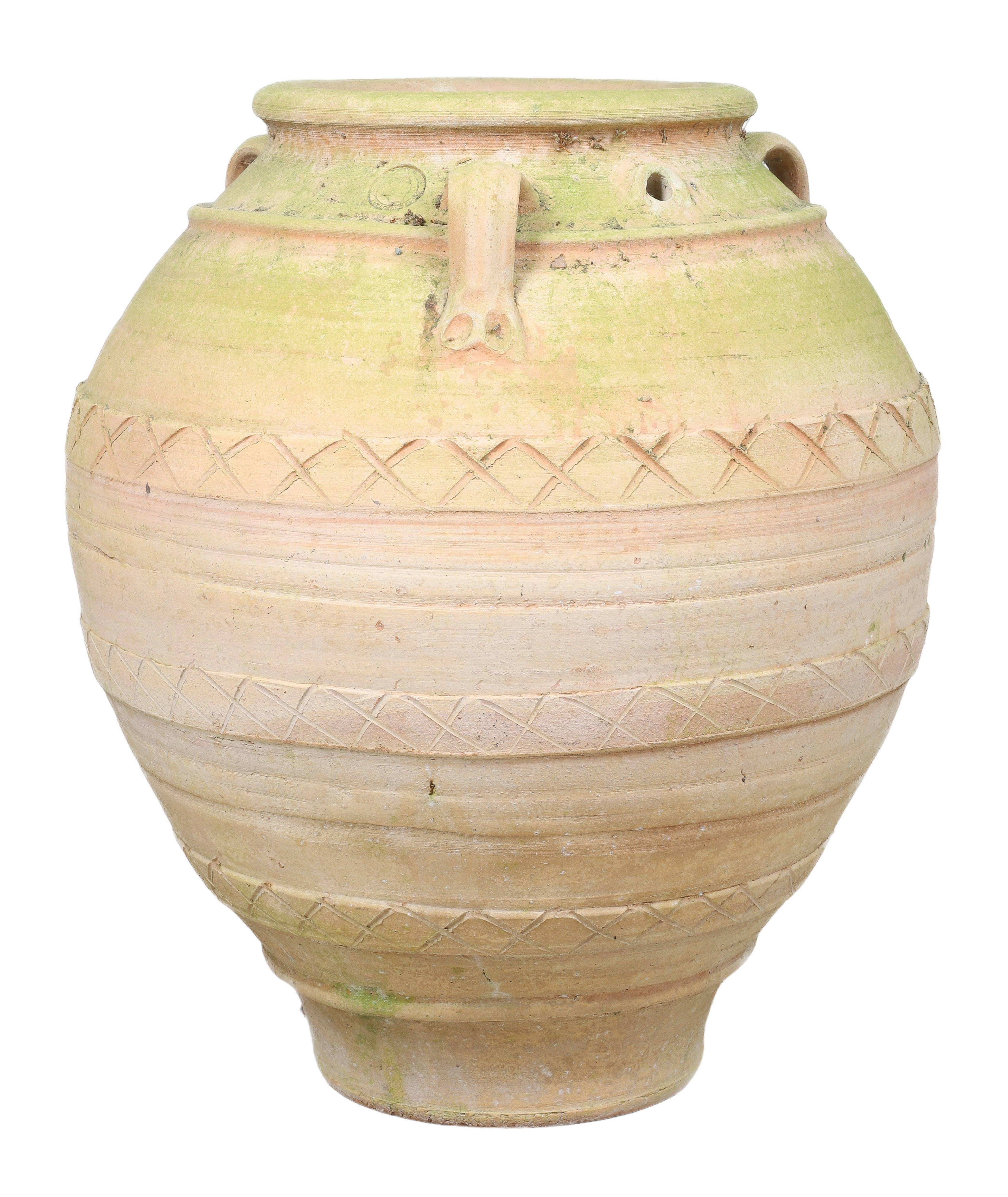 Large terracotta planter, bulbous