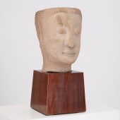 LARGE THAI CARVED SANDSTONE BU