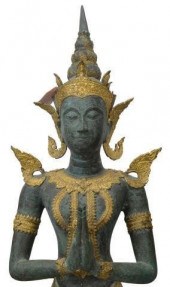 LARGE THAI GILT BRONZE BUDDHIS