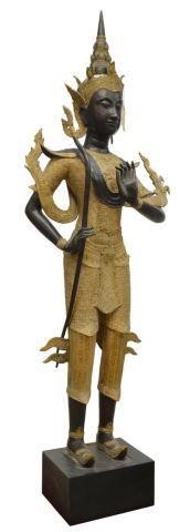 LARGE THAI GILT BRONZE PHRA RAMA