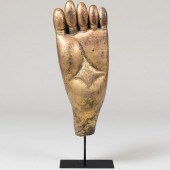 LARGE TIBETAN BRONZE REPOUSSé