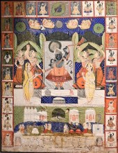 LARGE TIBETAN PAINTING ON SILK