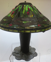 LARGE TIFFANY STYLE DRAGONFLY
